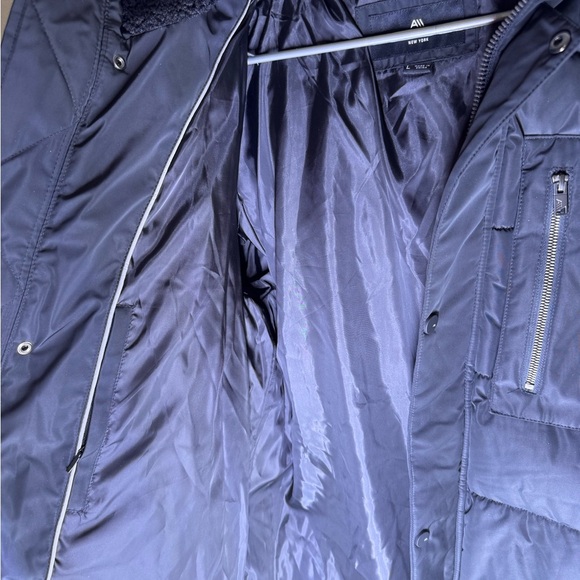 New black Andrew Marc puffer coat Fast shipping/ jacket large men’s - Picture 2 of 6